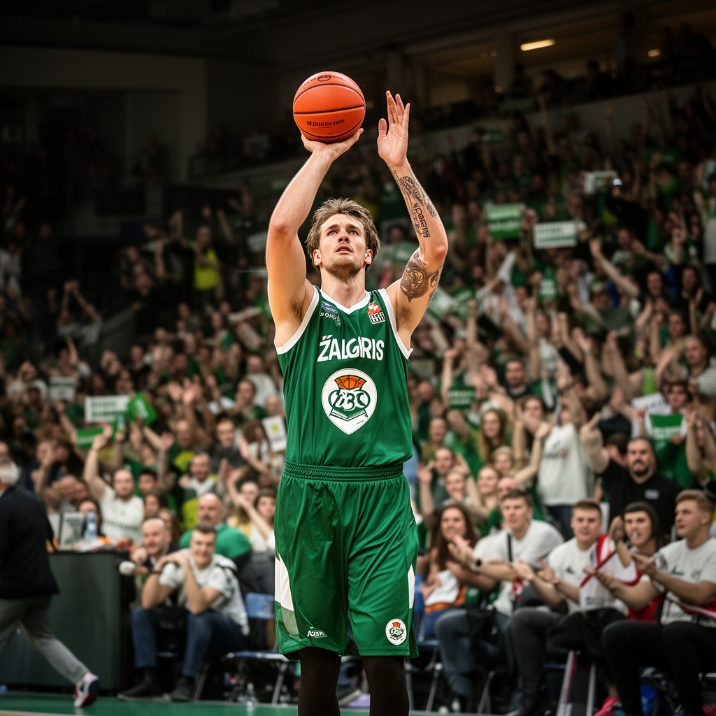 AI-generated illustration of BC Žalgiris