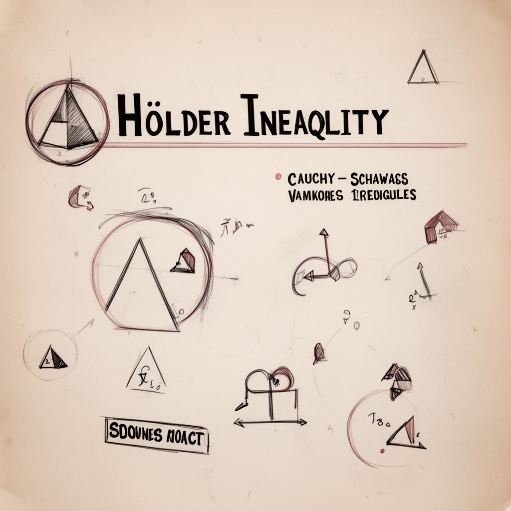AI-generated illustration of Hölder inequality