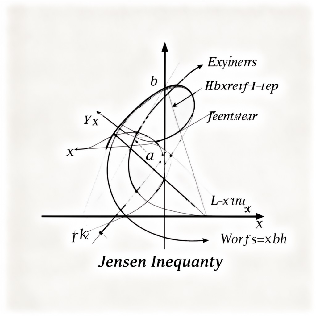 AI-generated illustration of Jensen inequality