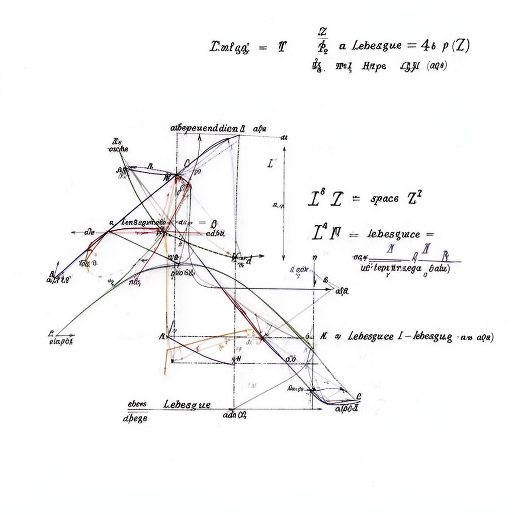 AI-generated illustration of Lebesgue spaces