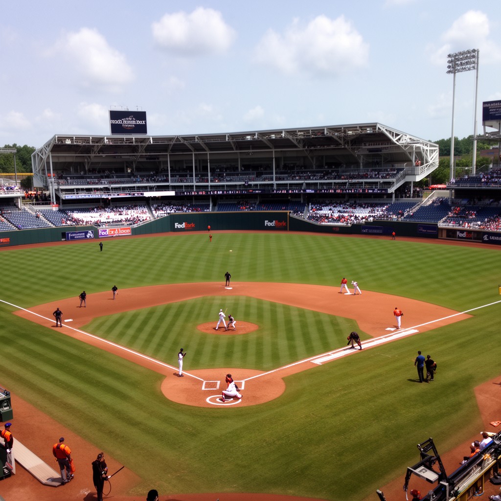 AI-generated illustration of FedExPark Avron Fogelman Field