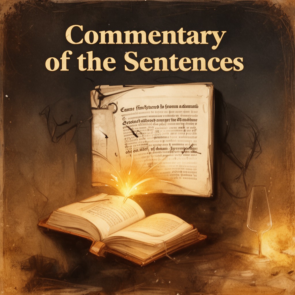 AI-generated illustration of Commentary on the Sentences