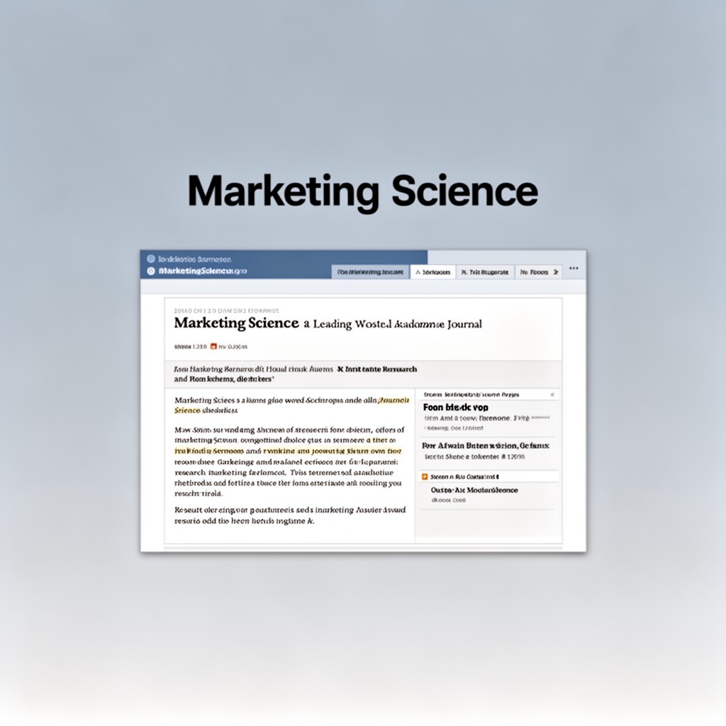 AI-generated illustration of Marketing Science