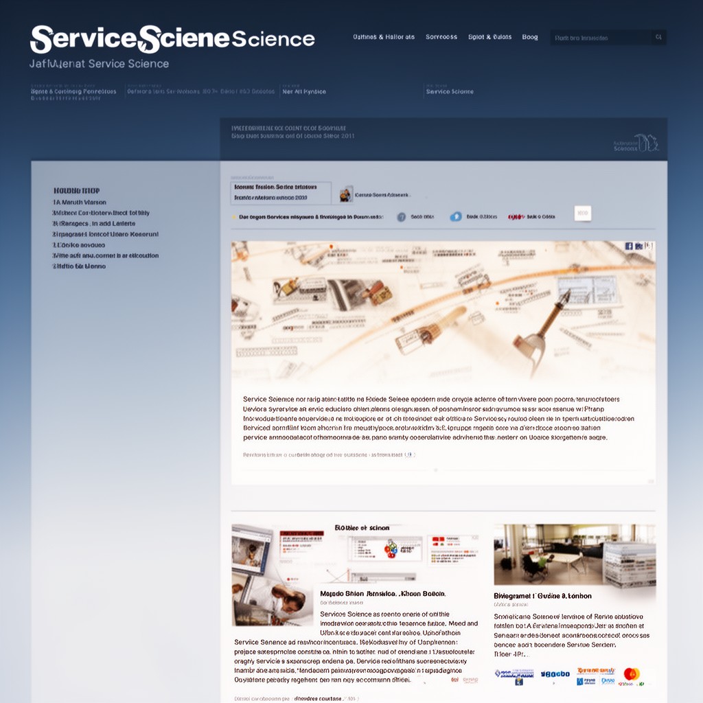 AI-generated illustration of Service Science