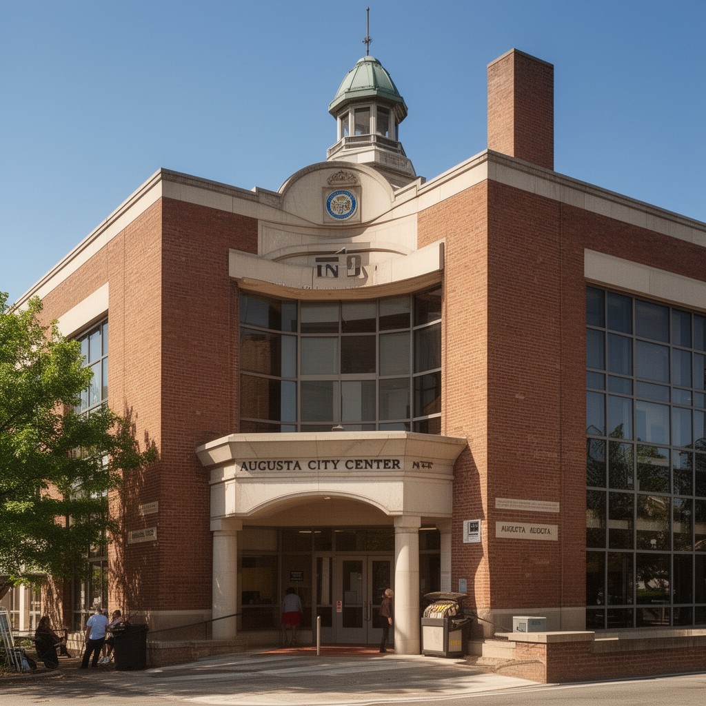 AI-generated illustration of Augusta City Center