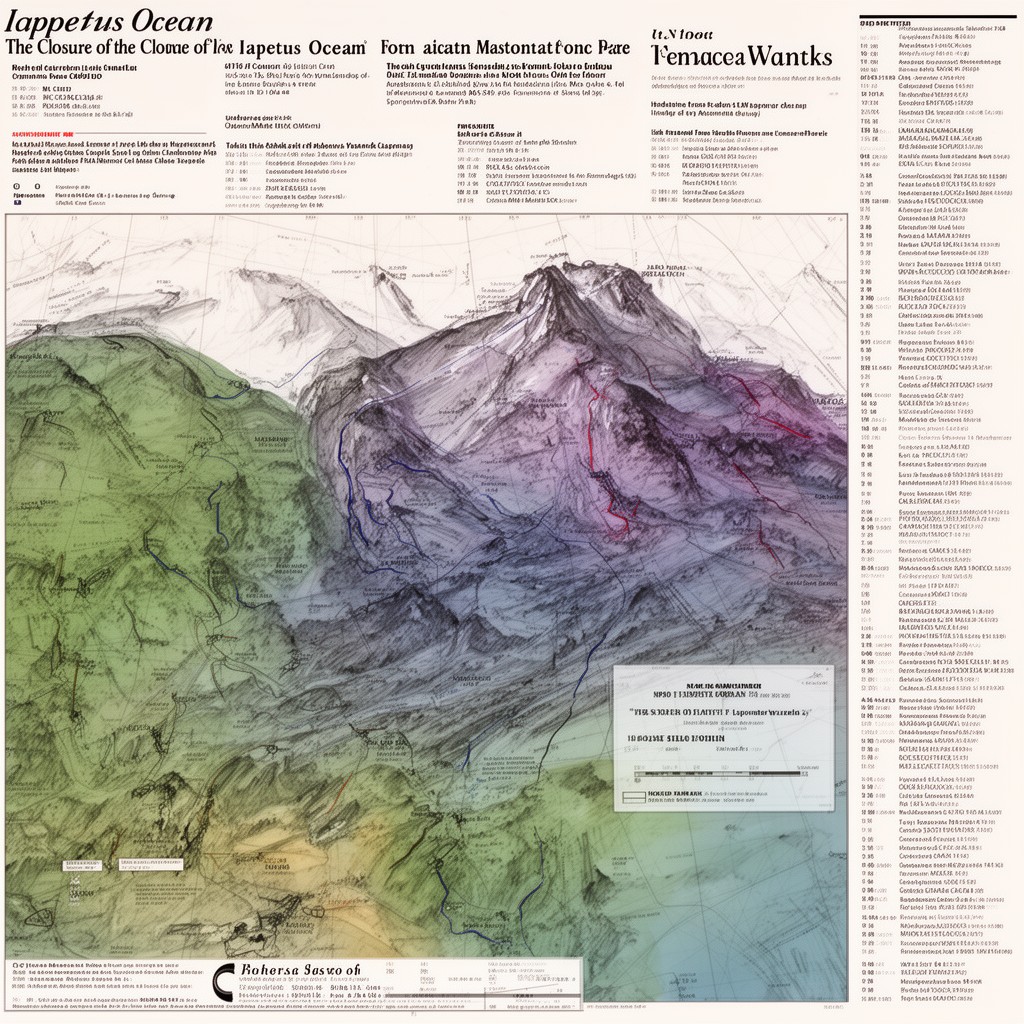 AI-generated illustration of closure of Iapetus Ocean