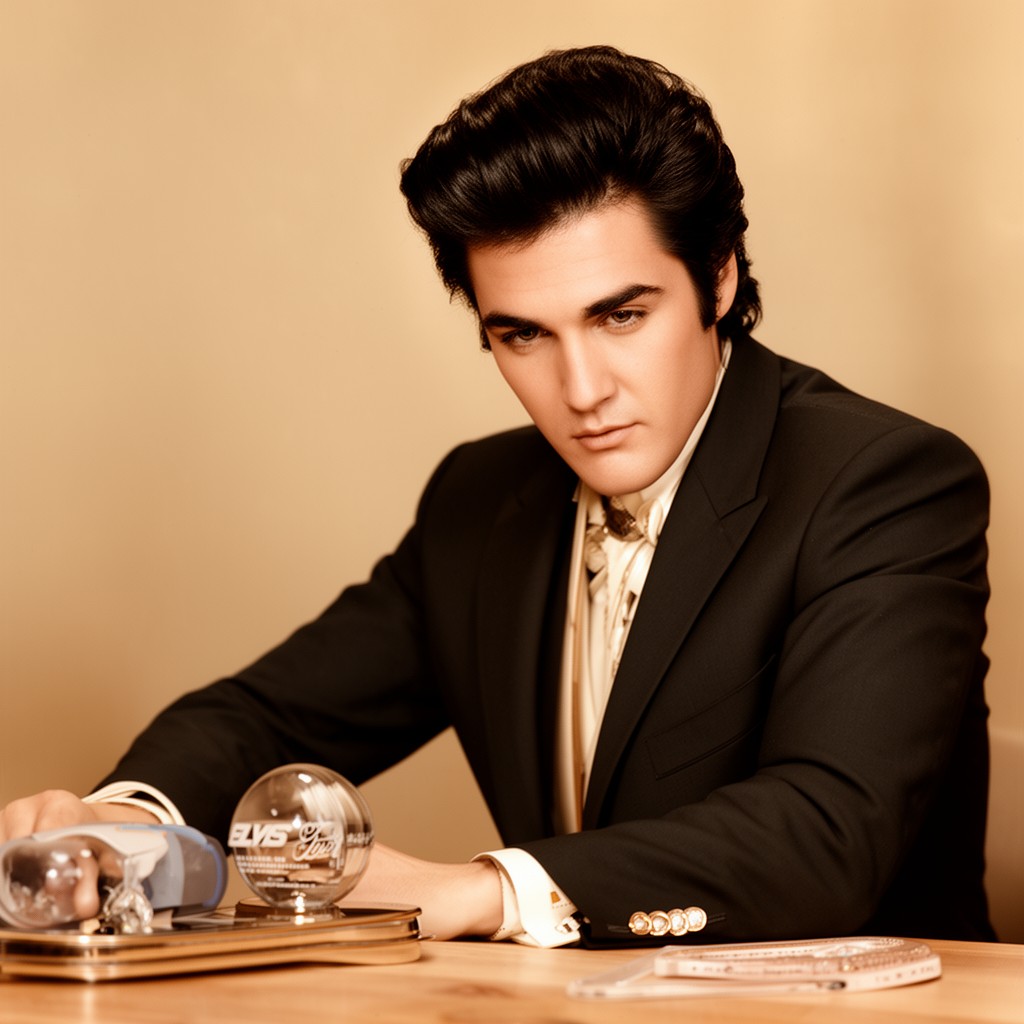 AI-generated illustration of Elvis Presley Enterprises
