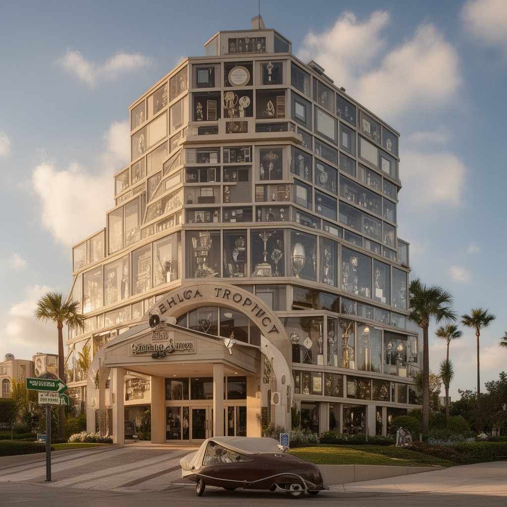 AI-generated illustration of Trophy Building