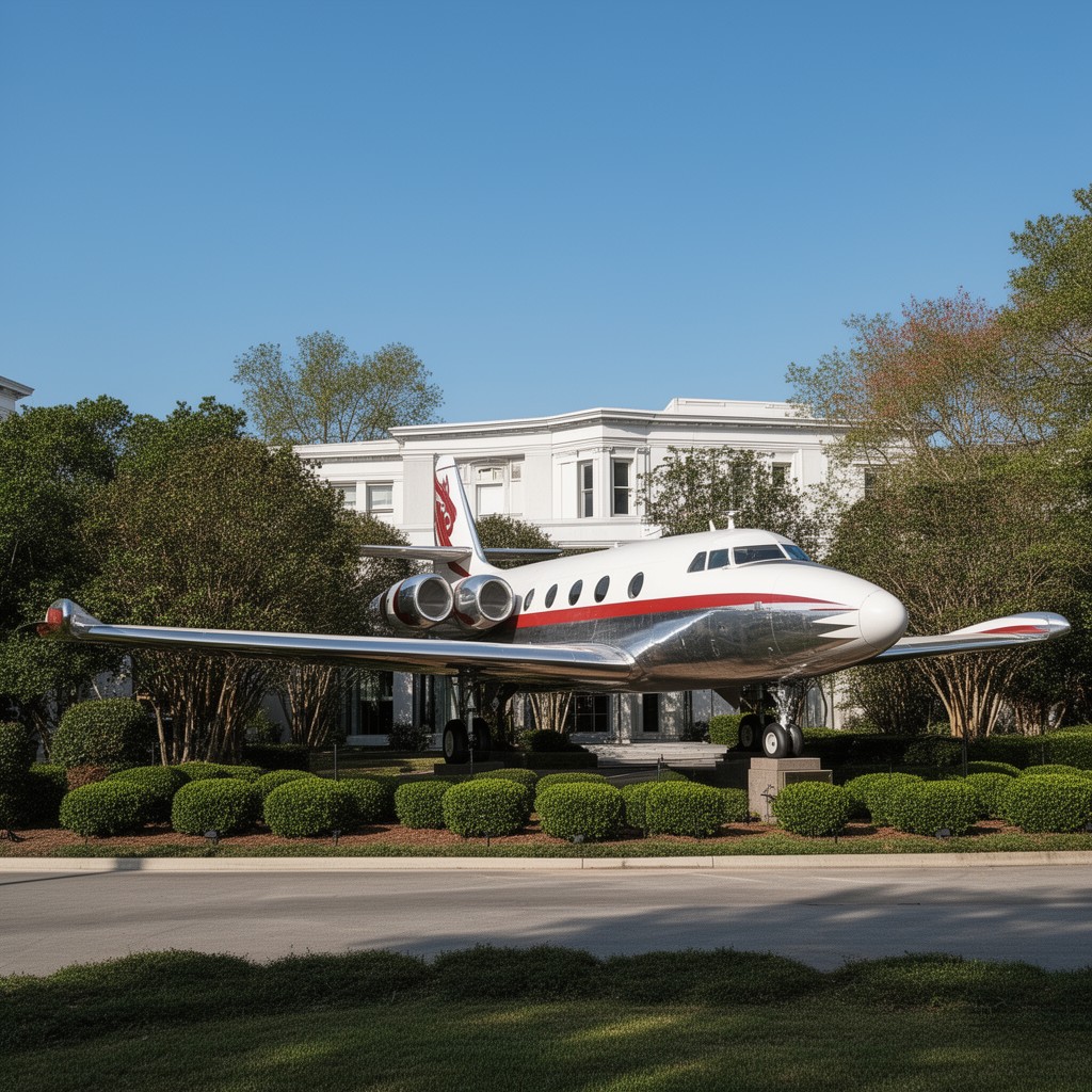 AI-generated illustration of Hound Dog II airplane