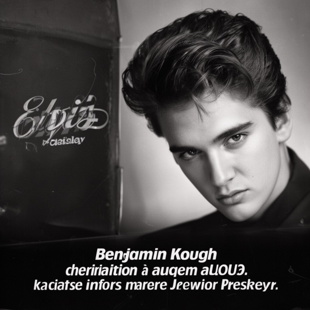 AI-generated illustration of Benjamin Keough (memorialized there)