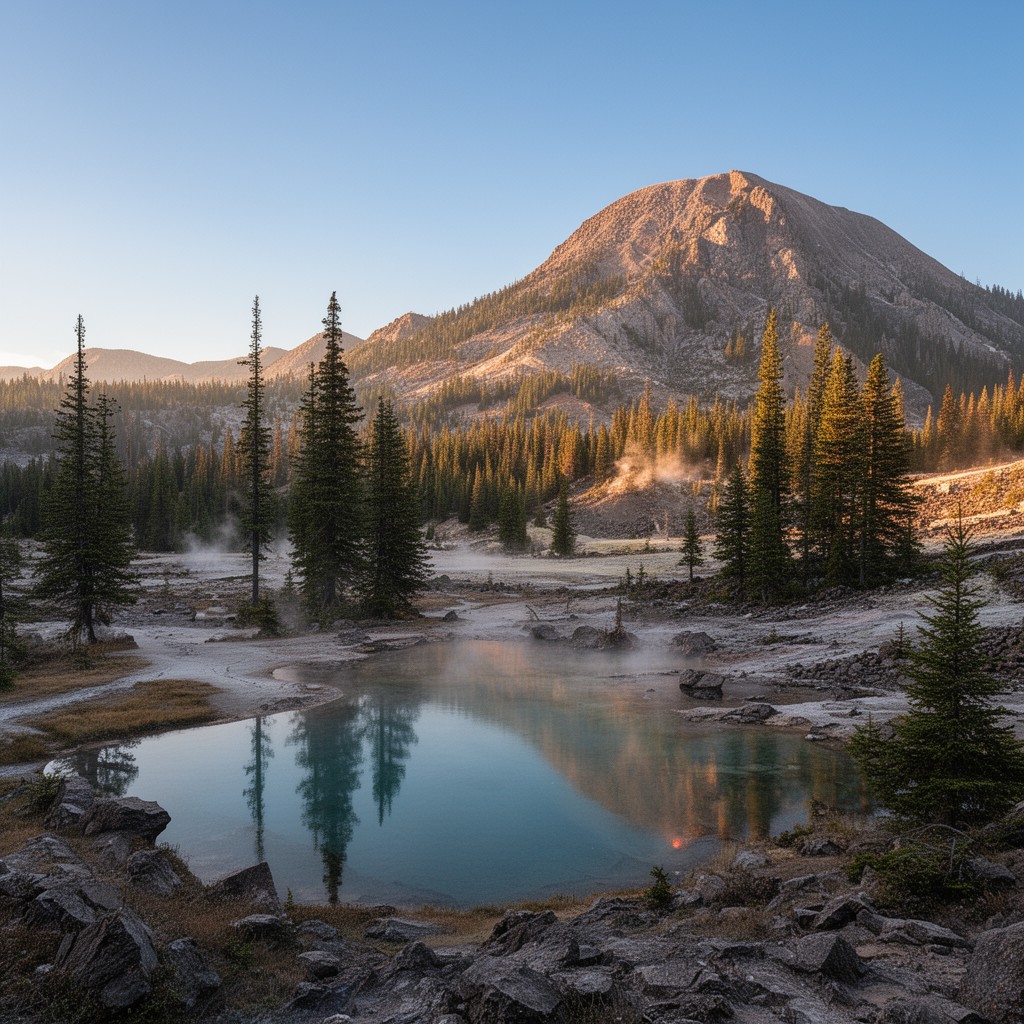 AI-generated illustration of Lassen Volcanic National Park