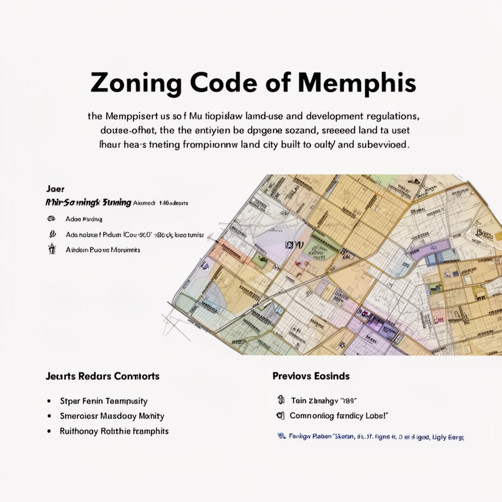 AI-generated illustration of zoning code of Memphis