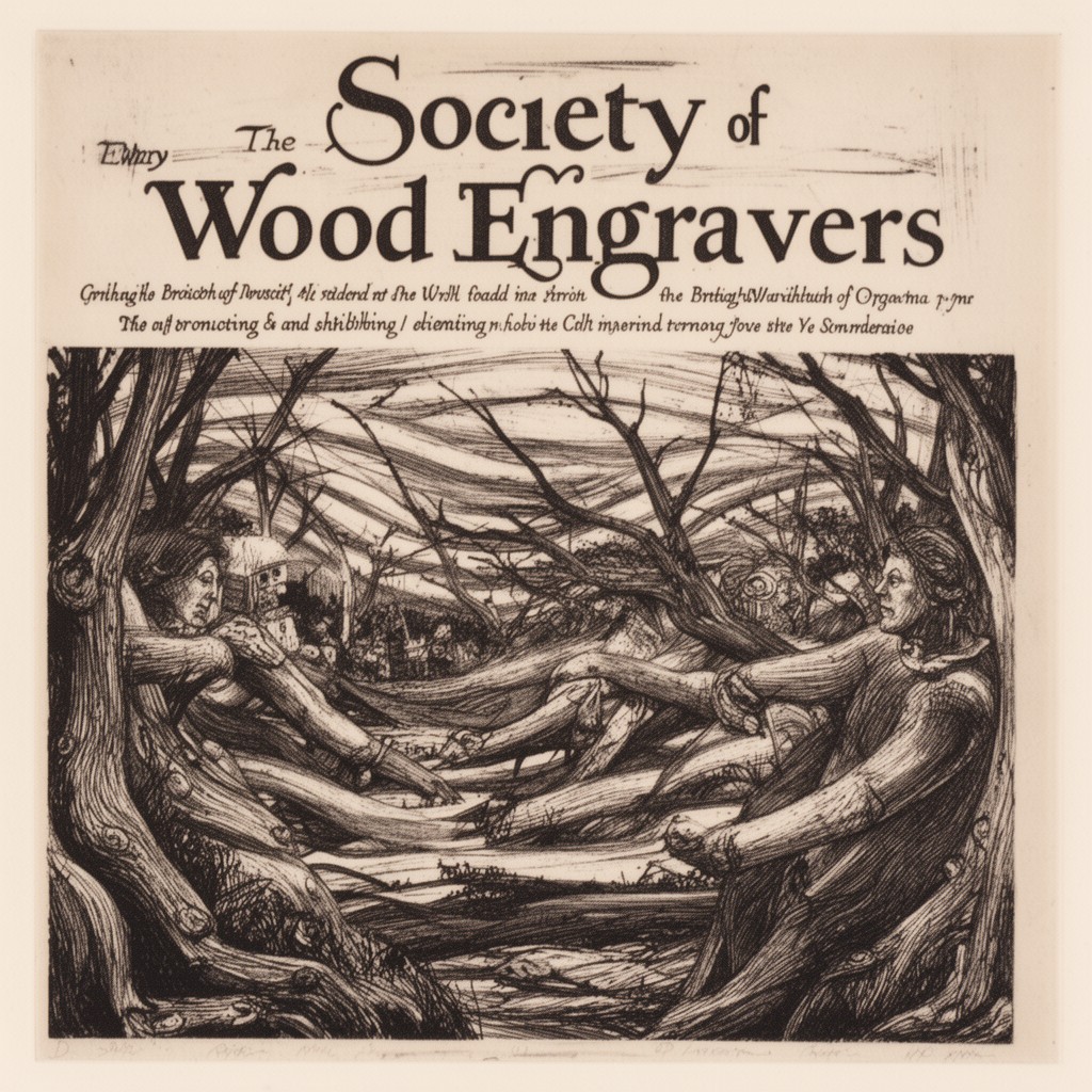 AI-generated illustration of Society of Wood Engravers