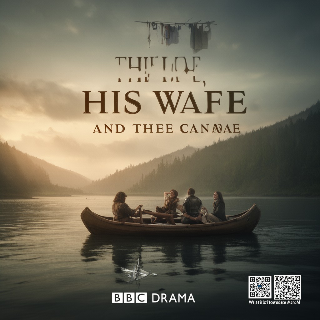 AI-generated illustration of BBC drama "The Thief, His Wife and the Canoe"