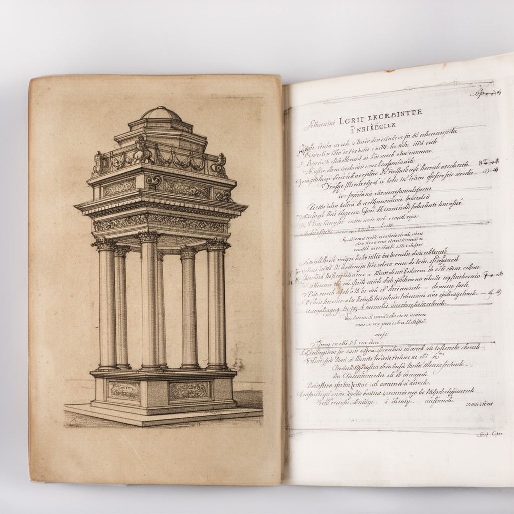 AI-generated illustration of I quattro libri dell’architettura