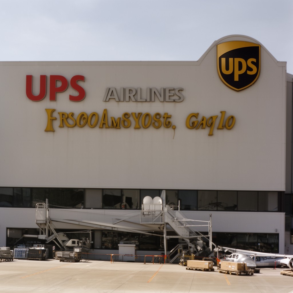 AI-generated illustration of UPS Airlines
