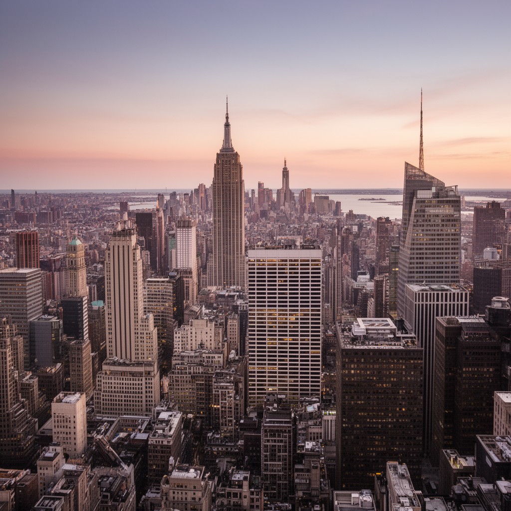 AI-generated illustration of Manhattan