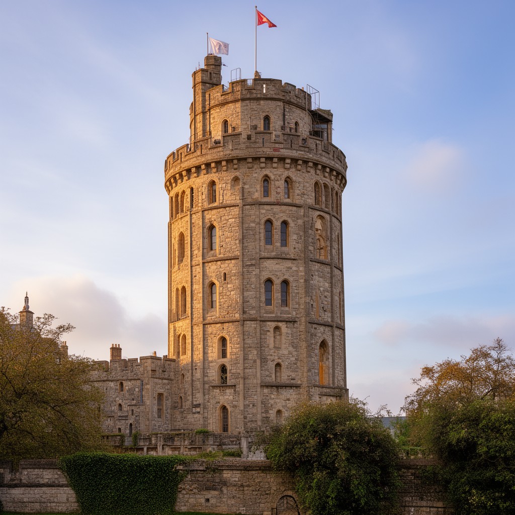 AI-generated illustration of Round Tower