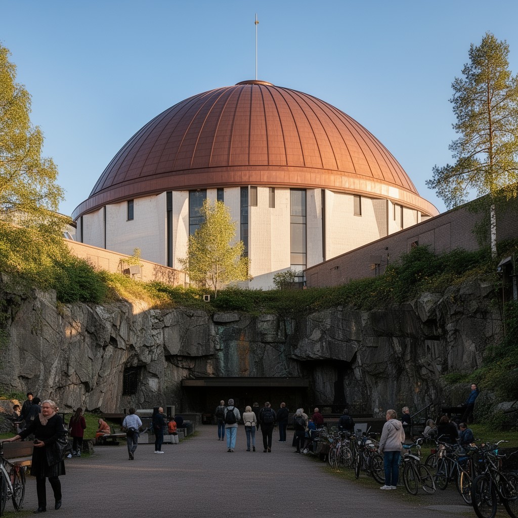 AI-generated illustration of Temppeliaukio Church