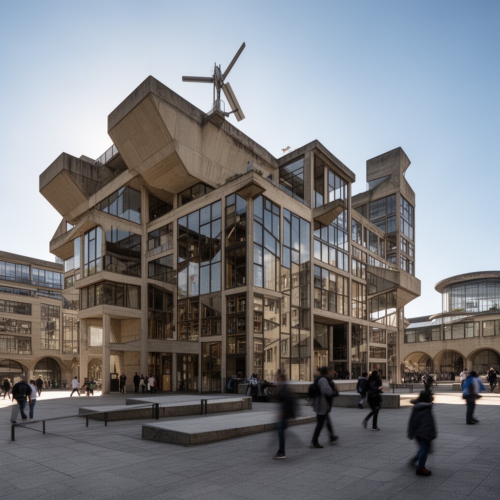 AI-generated illustration of Western Bank Library