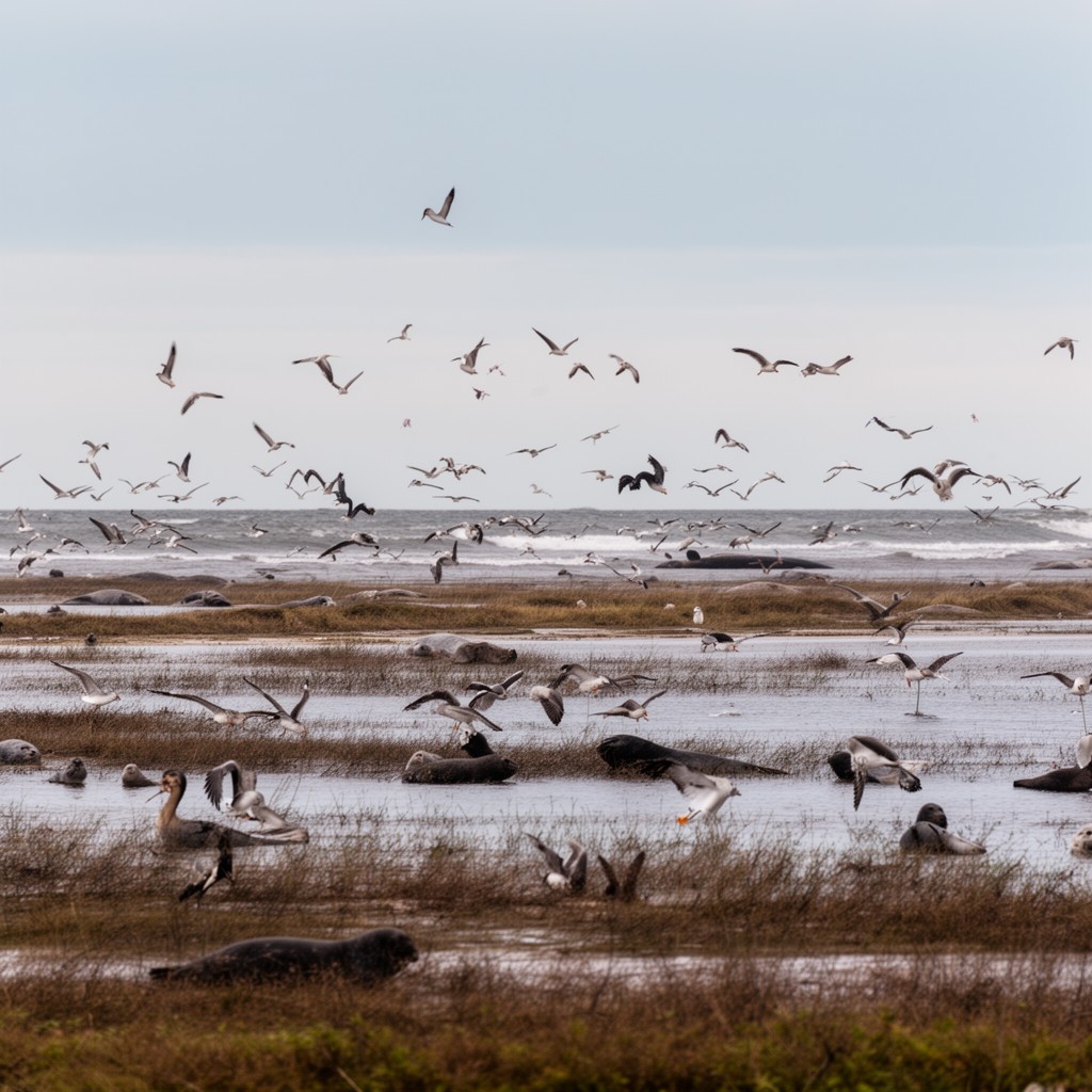 AI-generated illustration of Monomoy National Wildlife Refuge