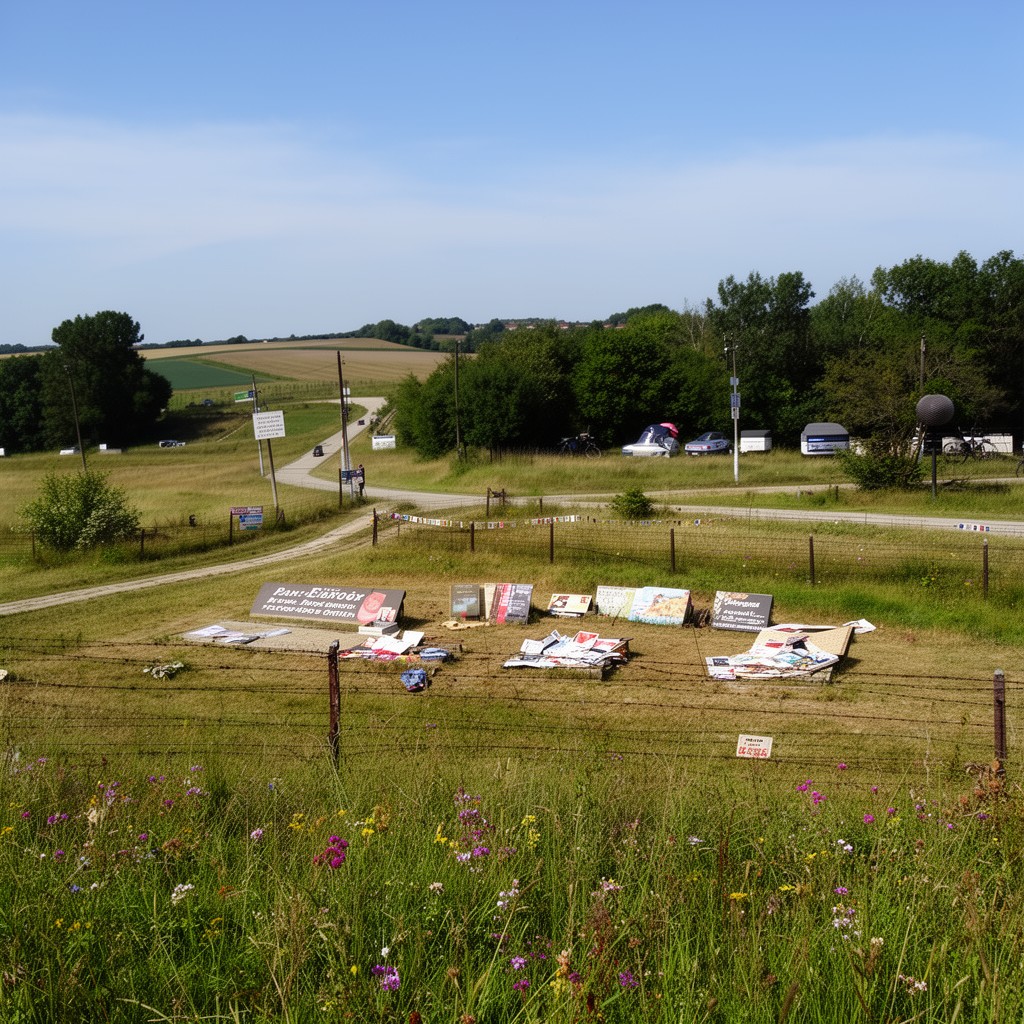 AI-generated illustration of Pan-European Picnic Memorial Park