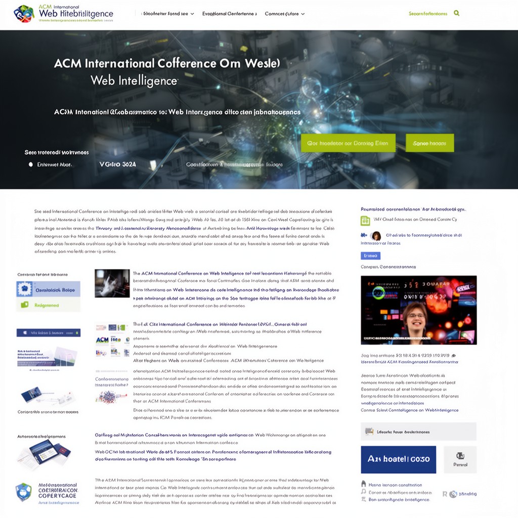 AI-generated illustration of ACM International Conference on Web Intelligence