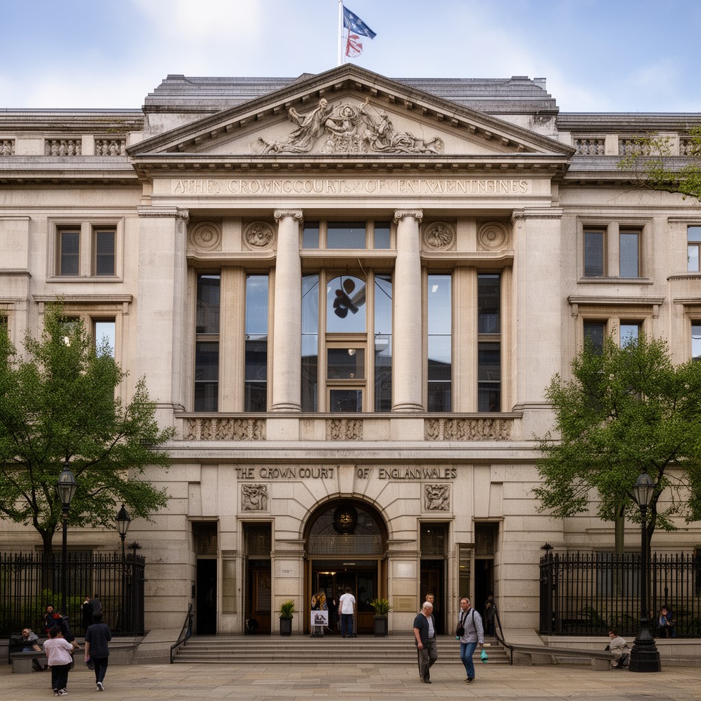 AI-generated illustration of Crown Court of England and Wales