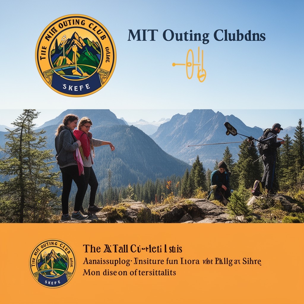 AI-generated illustration of MIT Outing Club