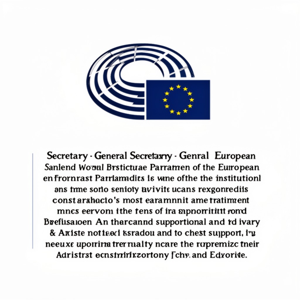 AI-generated illustration of Secretary‑General of the European Parliament