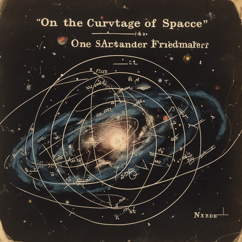 AI-generated illustration of On the Curvature of Space