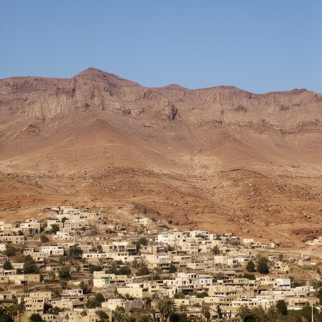 AI-generated illustration of Jebel Nafusa in Libya