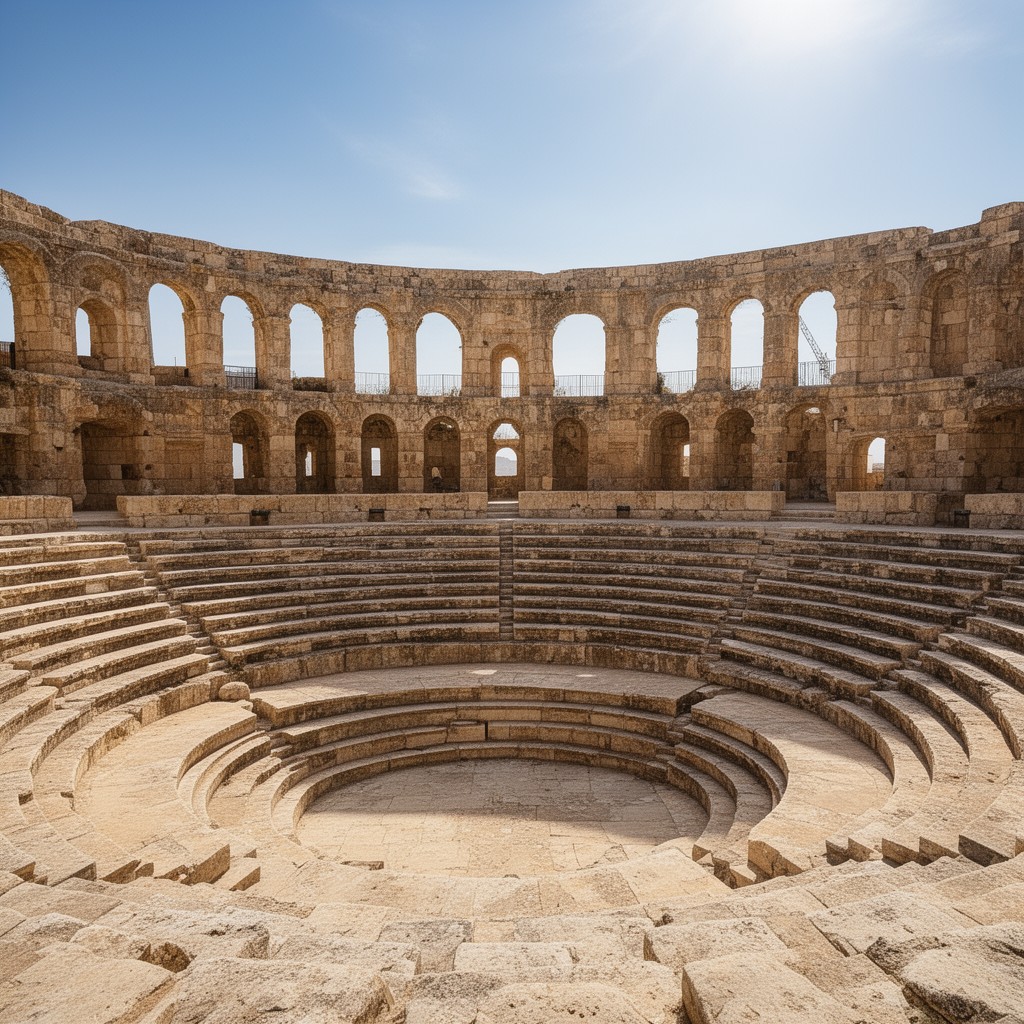 AI-generated illustration of Roman Theatre