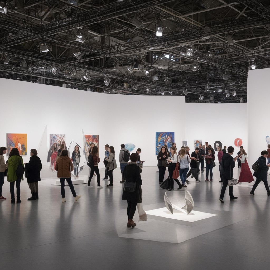 AI-generated illustration of FIAC contemporary art fair