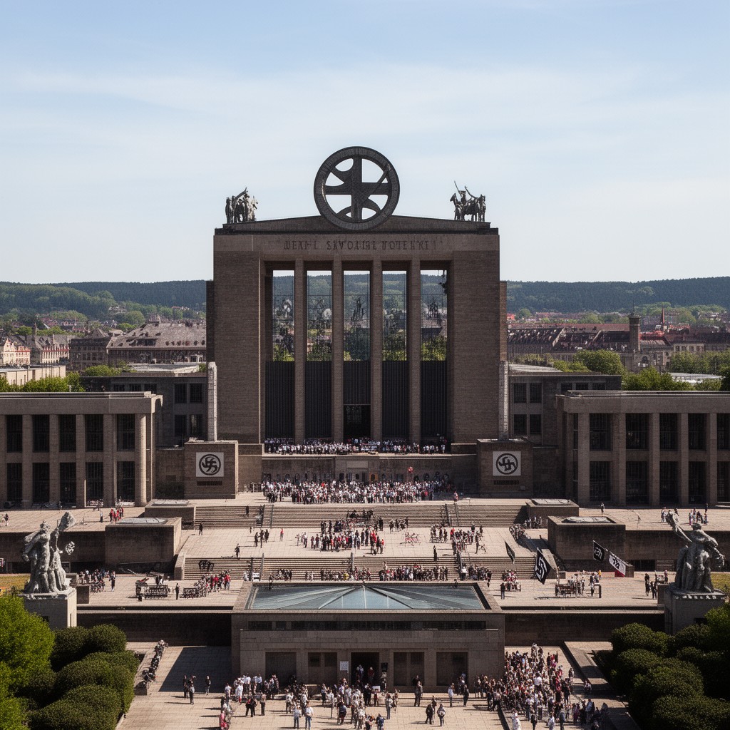 AI-generated illustration of Nazi Party Rally Grounds