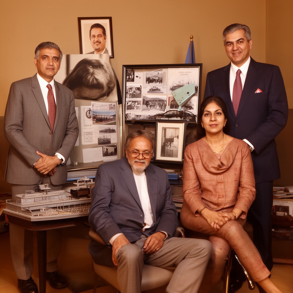 AI-generated illustration of Wadia family