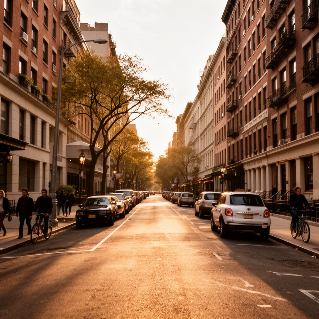 AI-generated illustration of Upper East Side