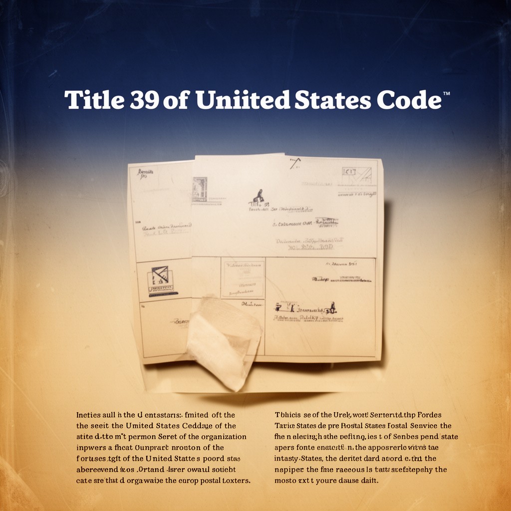 AI-generated illustration of Title 39 of the United States Code