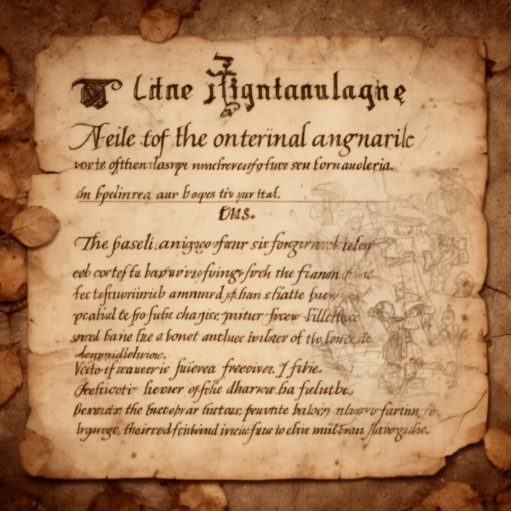 AI-generated illustration of Paelignian language
