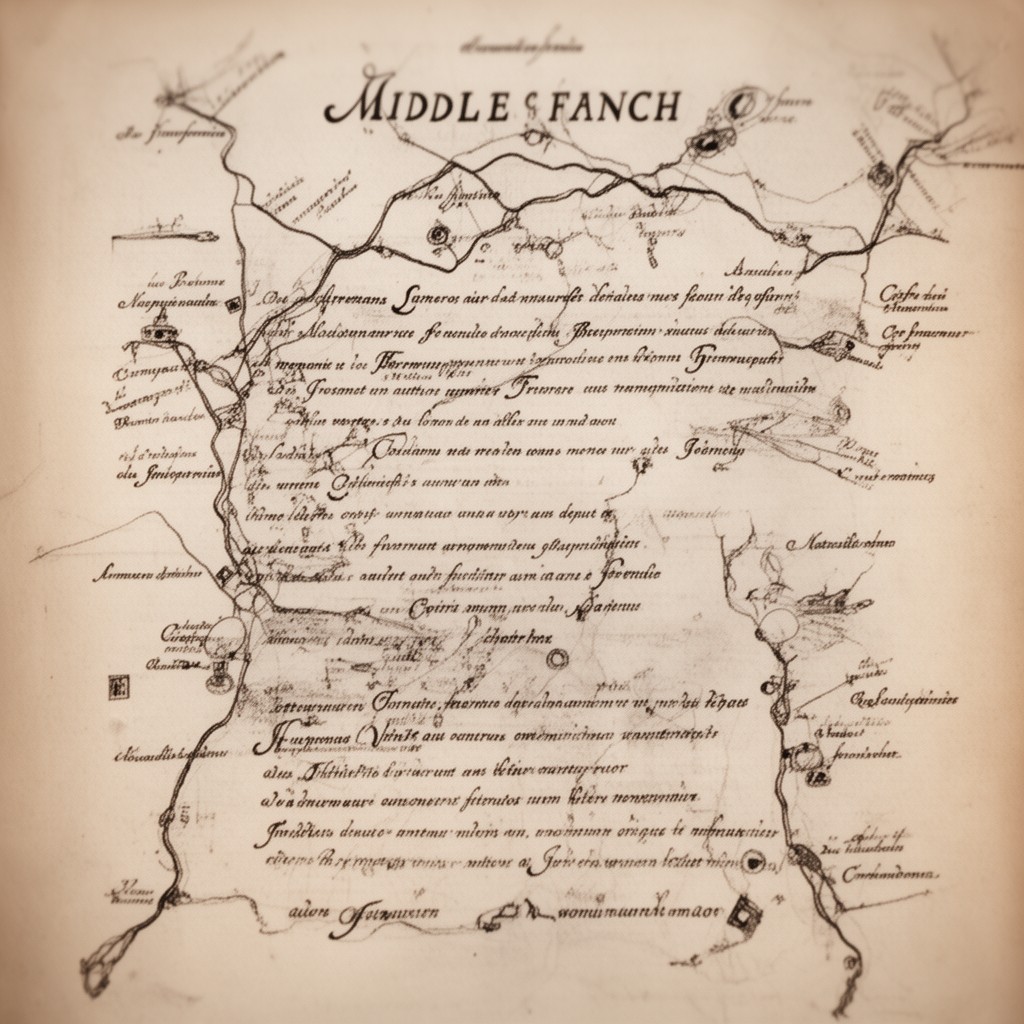 AI-generated illustration of Middle French