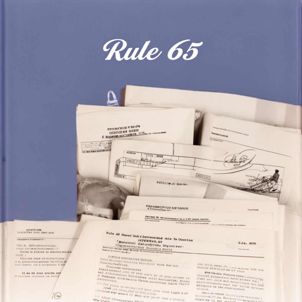 AI-generated illustration of Rule 65