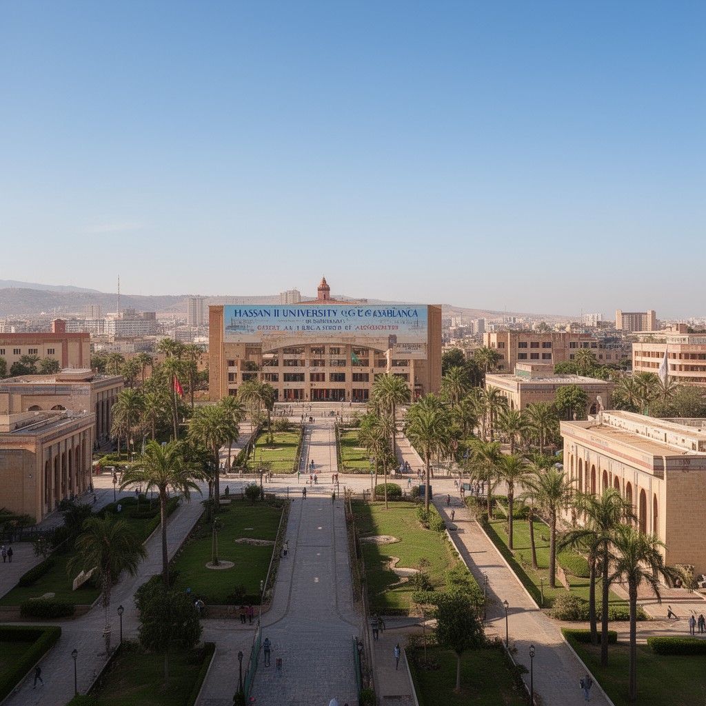 AI-generated illustration of Hassan II University of Casablanca