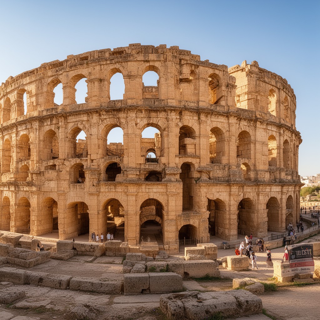 AI-generated illustration of El Jem