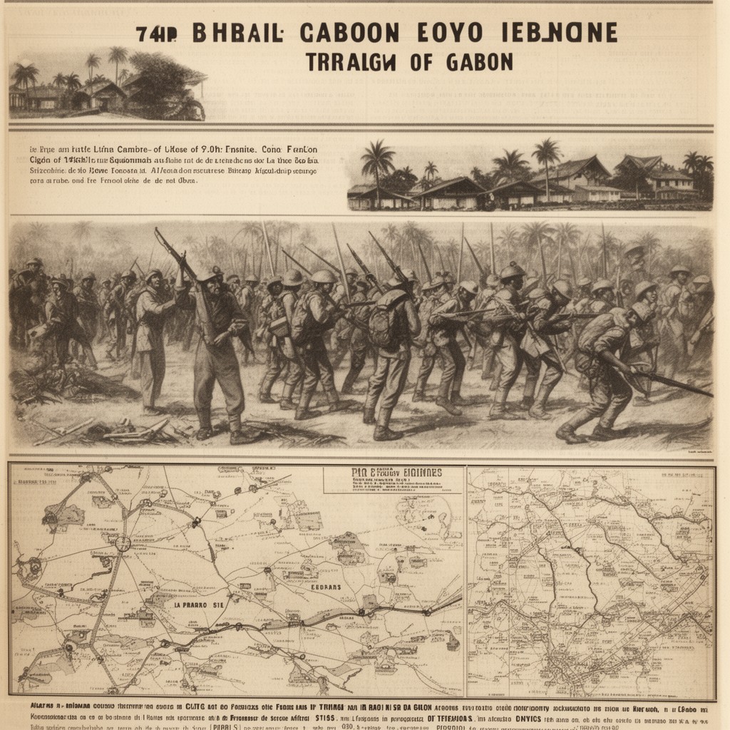 AI-generated illustration of Battle of Gabon