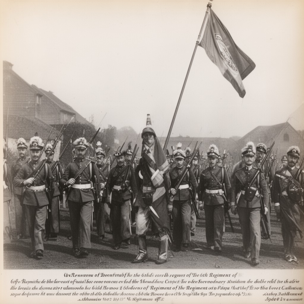 AI-generated illustration of 6th Regiment of Foot