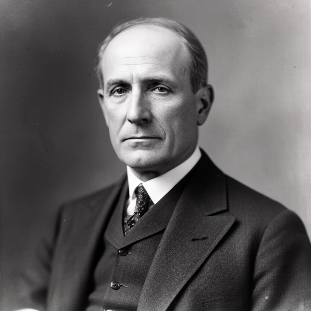 AI-generated illustration of Robert W. de Forest
