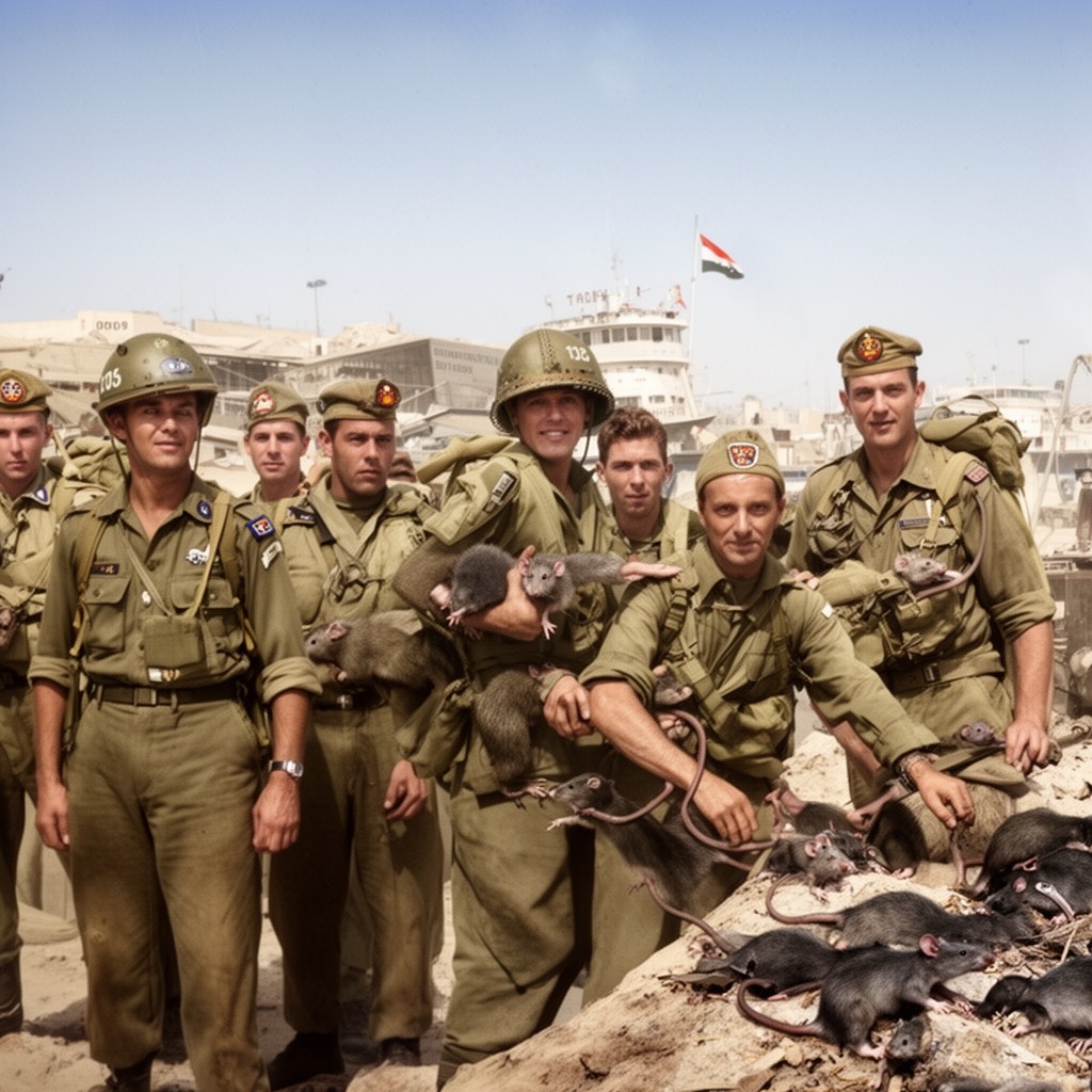 AI-generated illustration of Rats of Tobruk