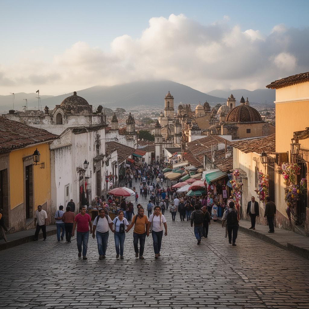 AI-generated illustration of Antigua Guatemala