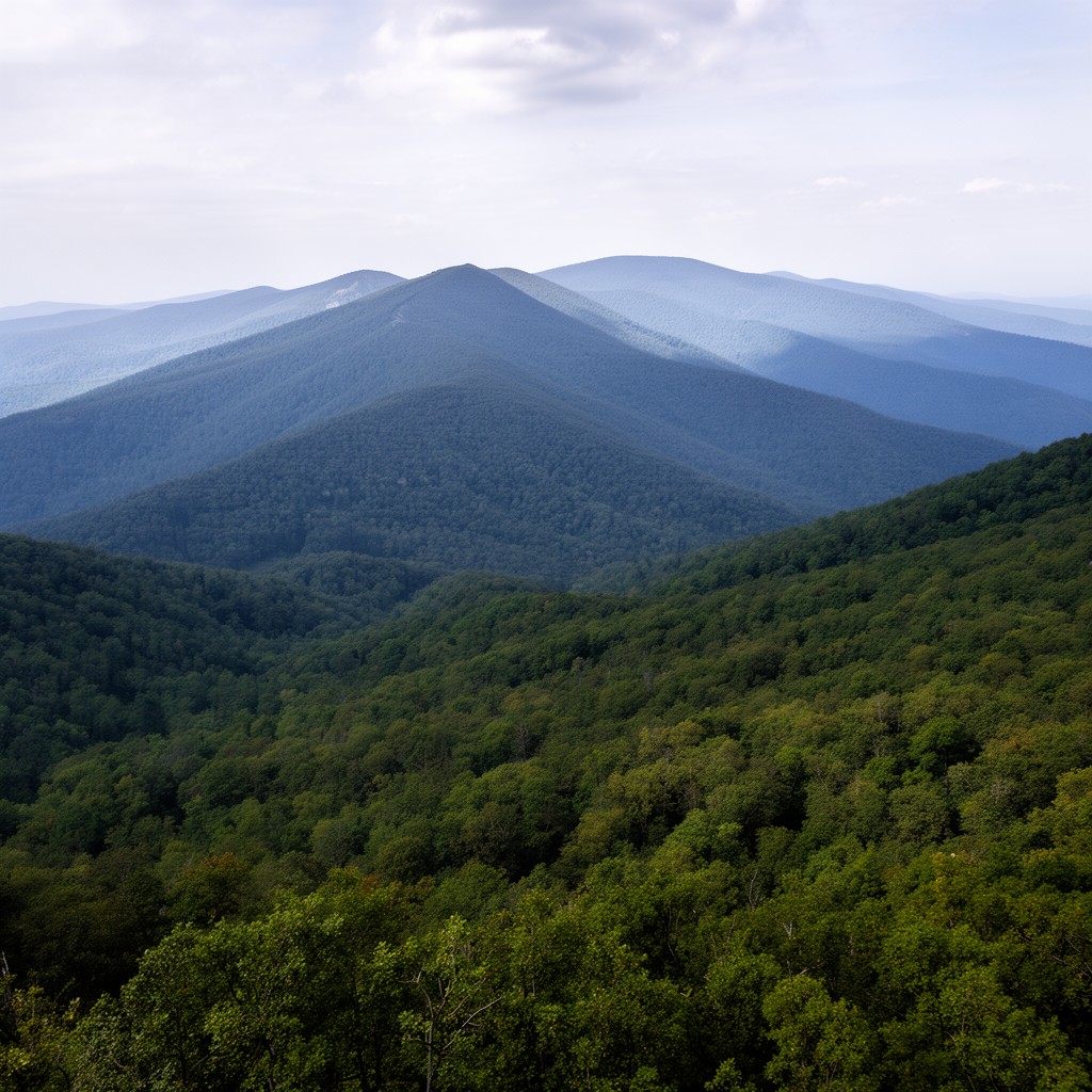AI-generated illustration of Springer Mountain, Georgia
