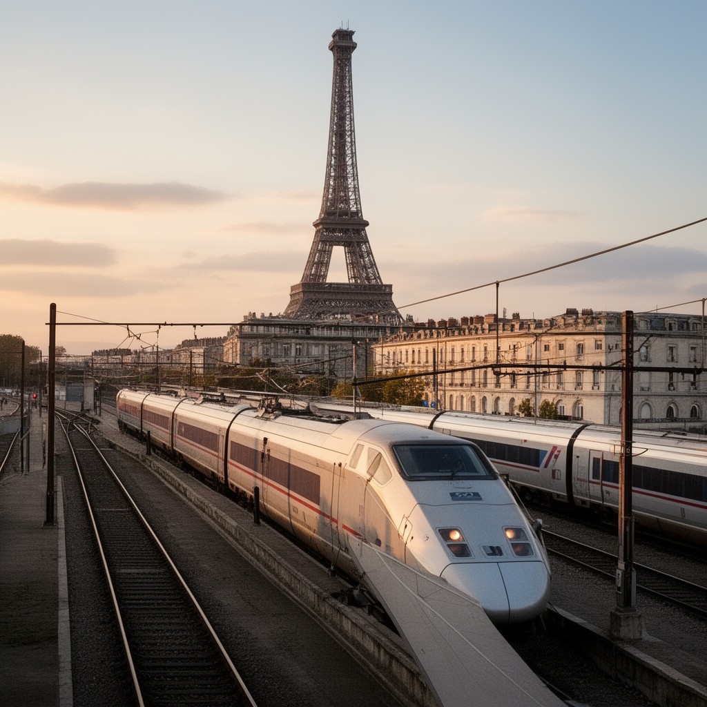 AI-generated illustration of Paris–Bordeaux